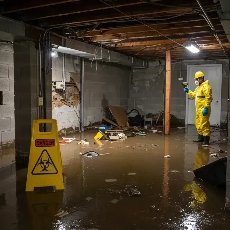 Flooded Basement Electrical Hazard in Haines, AK Property